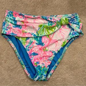 Lilly Pulitzer high waisted swim bottoms